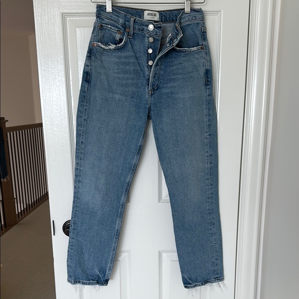 Agolde Blue High Rise Jeans